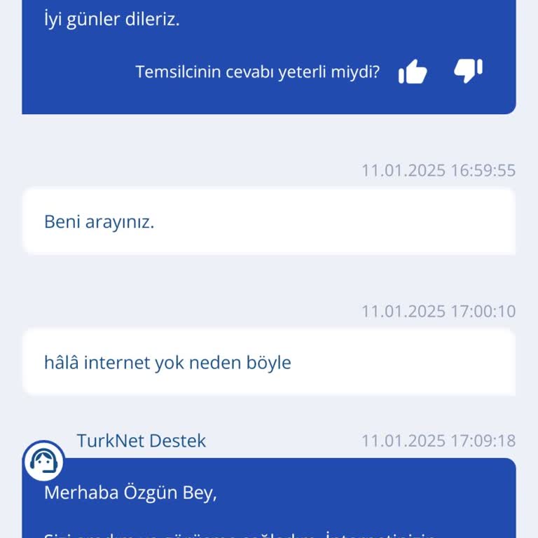 TurkNet İle Yaşanan Sürekli İnternet Kesintileri Ve Müşteri Hizmetleri Sorunları
