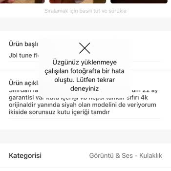 Gardrops Uygulamasında Fotoğraf Yükleme Sorunu