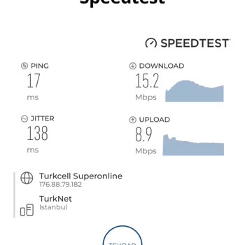 Ödediğim Hızın Altında İnternet Ve Yetersiz Müşteri Hizmetleri