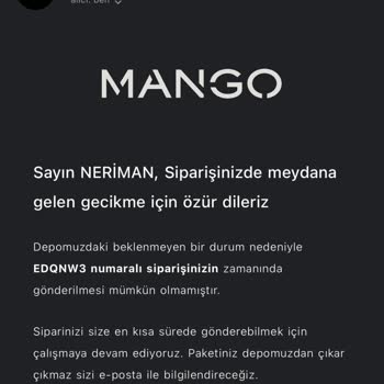 Siparişimin Hazırlanmasını Bekliyorum