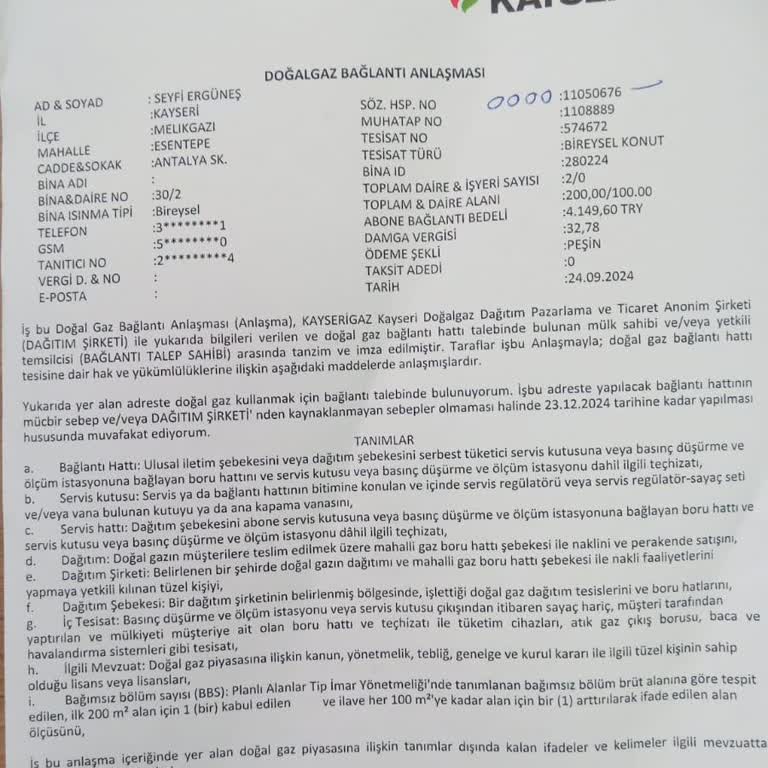 Doğalgaz Bağlantı Sürecinde Yetersiz Bilgilendirme Ve Gecikme