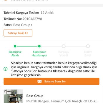 Sipariş Verildi Ama Kargoya Bile Verilmedi