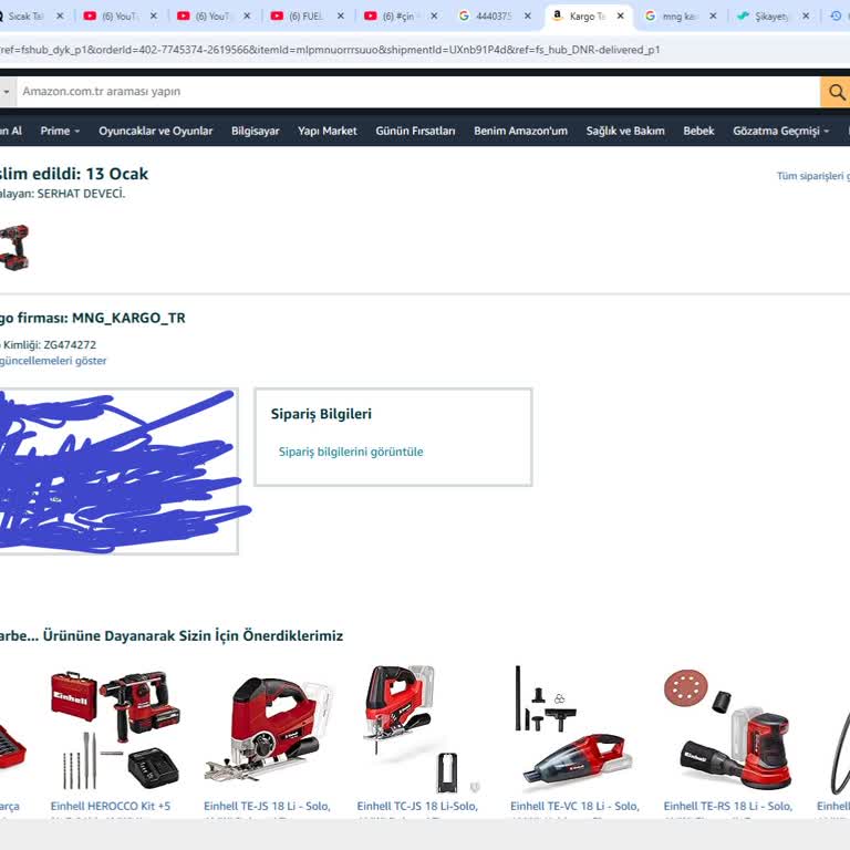 Teslim Alınmayan Ürünün İadesinde MNG Ve Amazon İletişimsizliği