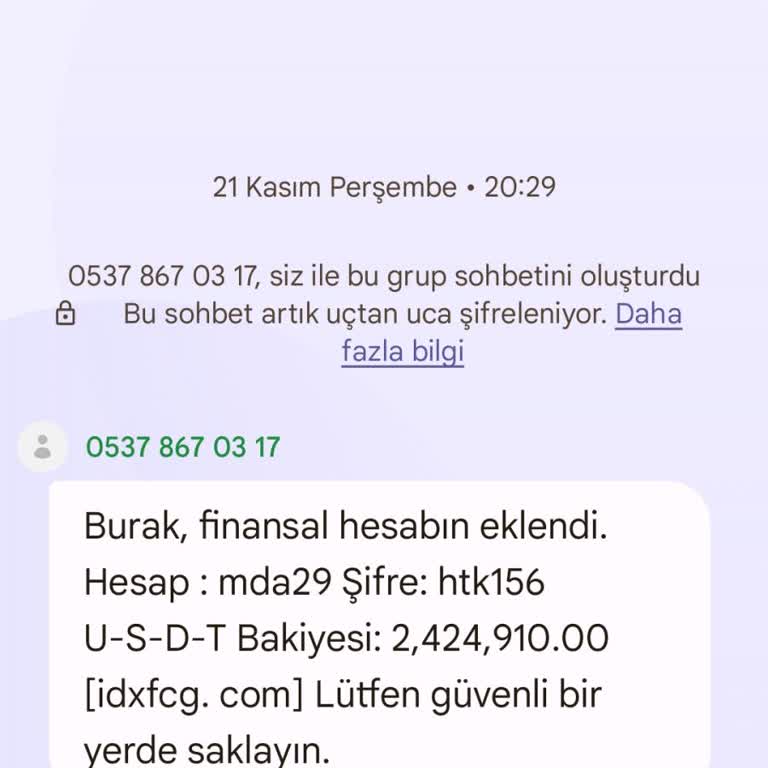 Yanıltıcı SMS İle Hesap Güvenliği Tehlikede
