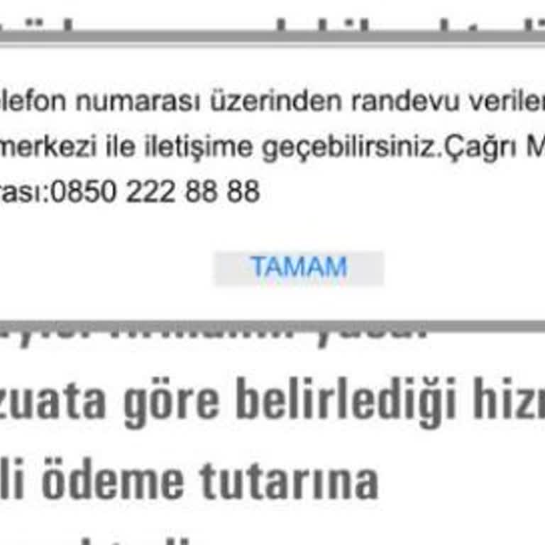 Tüvtürk SMS Sınırlaması Sorunu