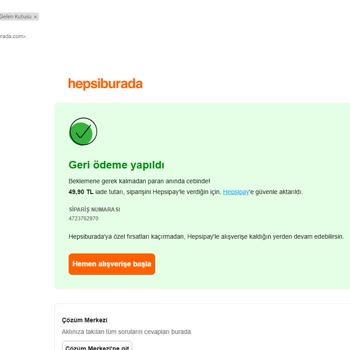 Hepsiburada İade Sorunu