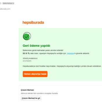 Hepsiburada İade Sorunu