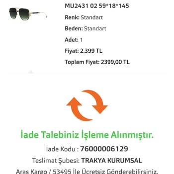 Atasun Optik'ten Gelen Çizik Ve Yamuk Gözlük Şoku