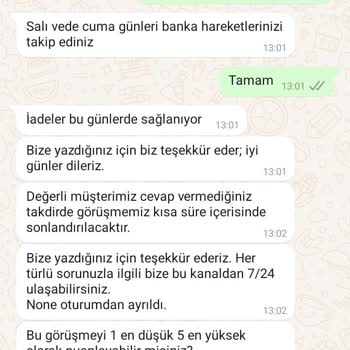 Ücret İadesi Mağduriyeti