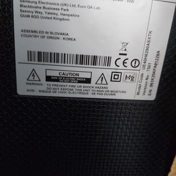 Samsung TV'den Gelen Vida Sesi Ve Mor Ekran Sorunu