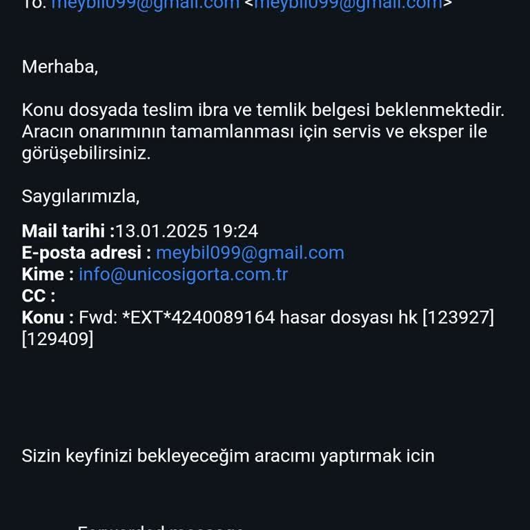 Unico Sigorta İle Ekspertiz Ve Onarım Sorunu