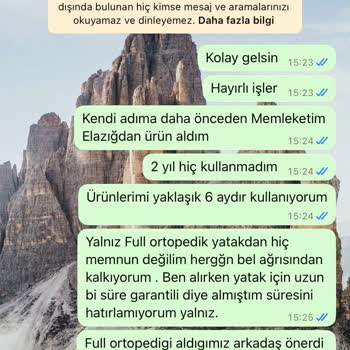 Gündoğdu Mobilya'dan Aldığım Yatak Bel Ağrısı Yapıyor Ve Müşteri Hizmetleri Cevap Vermiyor