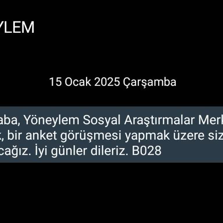 İzinsiz Anket Mesajlarıyla Rahatsız Edilme