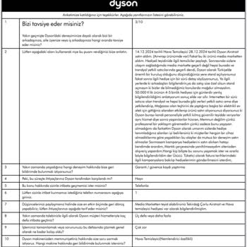 Dyson Hediye Sorunu: Müşteri Memnuniyetsizliği