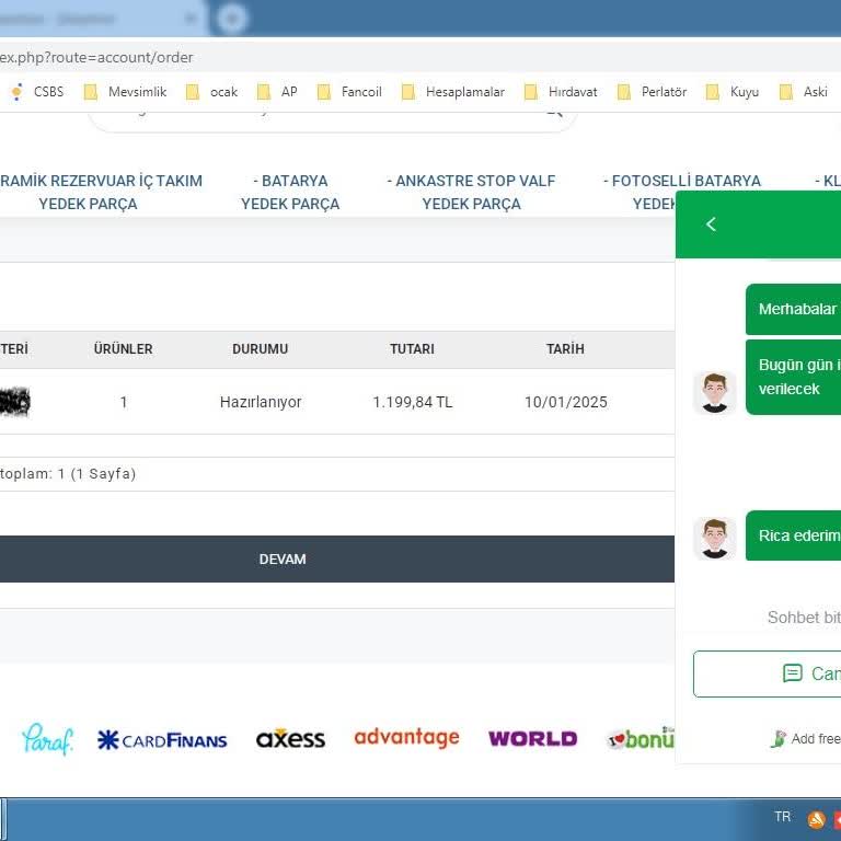 Siparişin Kargolanmaması Ve İletişim Sorunları