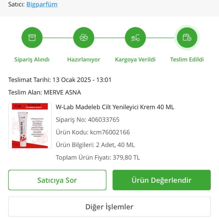 Teslim Edilmeyen Siparişin Gizemi
