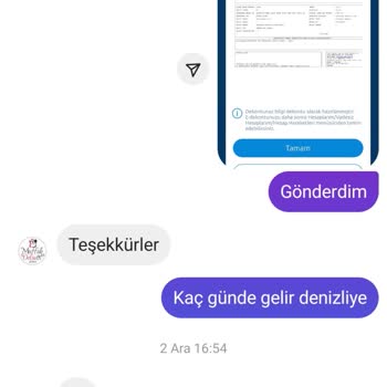 Kahvaltı Takımı Siparişim Gönderilmedi