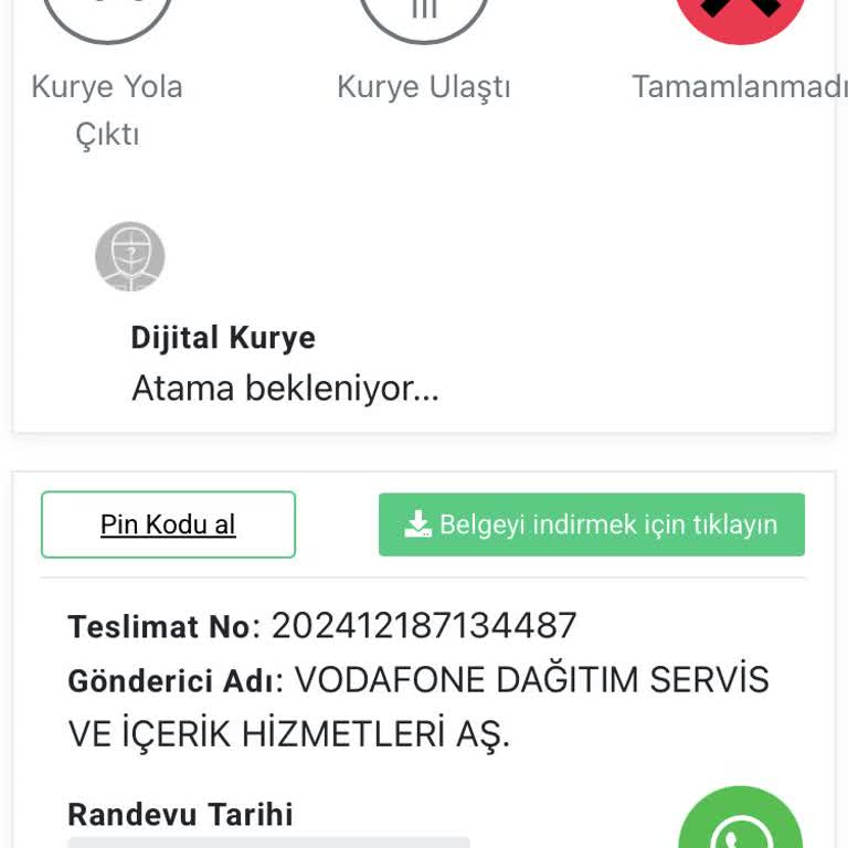 Dijital Kurye Teslimat Sorunu Ve İletişim Eksikliği
