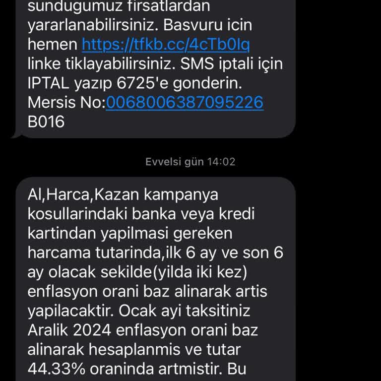 Kampanya Şartlarının Değişmesiyle Mağduriyet