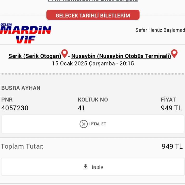 Bilet İptal Süresi Mağduriyeti