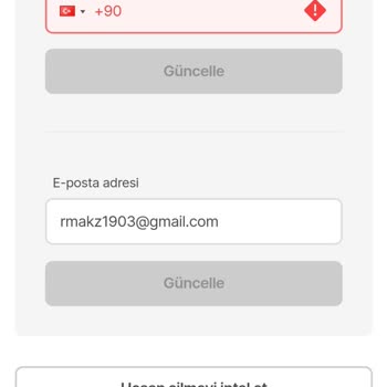 Hesap Silme Sürecinde Tutarsızlık