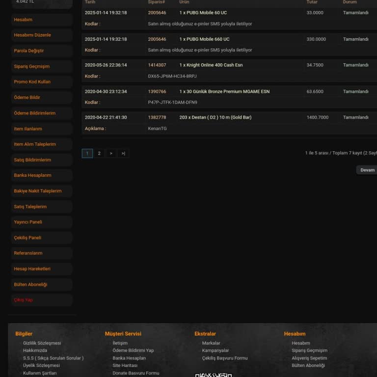 PUBG UC Kodu Teslim Edilmiyor