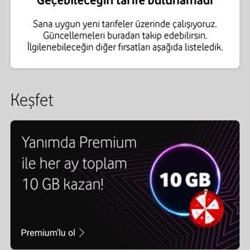 Tarife Değişiminde Vodafone Engeli