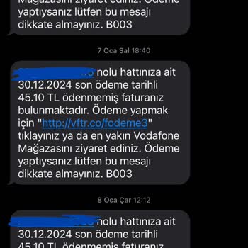 Vodafone Müşteri Hizmetleri Ve Borç Ödeme Sorunu