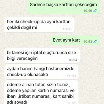 İade Edilmeyen Check-Up Ücreti Mağduriyeti