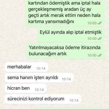 İade Edilmeyen Check-Up Ücreti Mağduriyeti