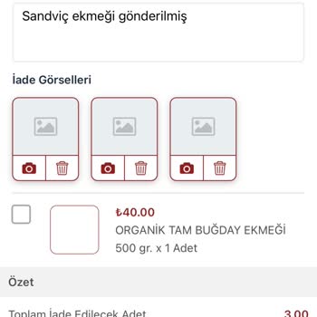 Yanlış Ve Tarihi Geçmiş Ürün Gönderimi Şikayeti