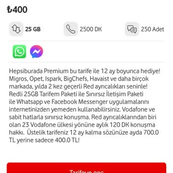 Vodafone'un Fiyat Adaletsizliği: Aynı Tarifeye Farklı Fiyatlar