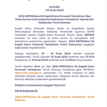 ÖSYM E-kpss Tercih Süreçlerinin Gecikmesi Adayları Mağdur Ediyor