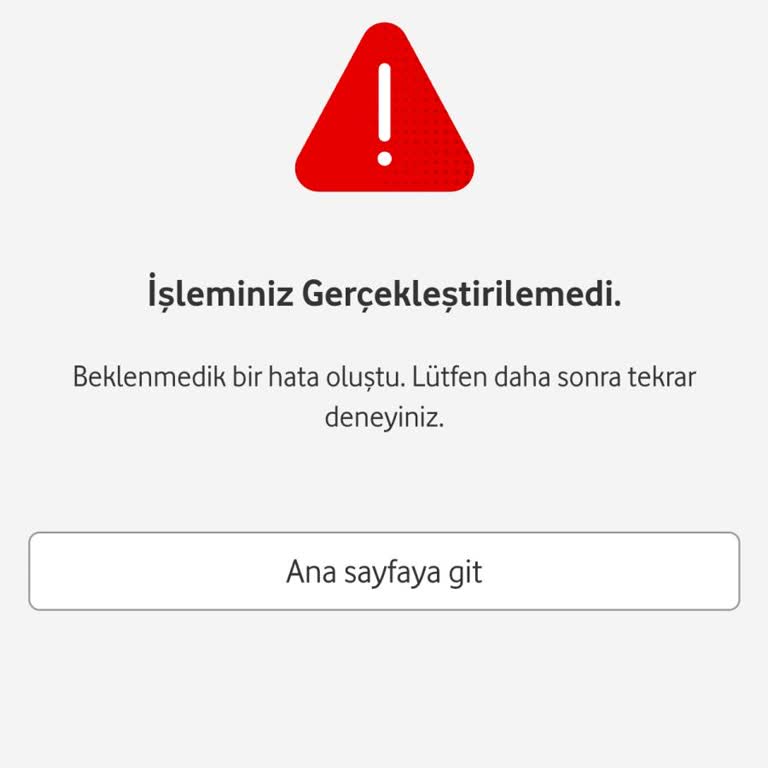 Ödeme İşlemi Sürekli Hata Veriyor
