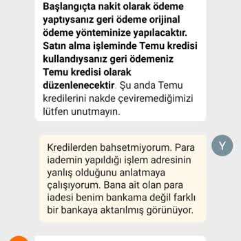 Temu'dan Yapılan İade İşleminin Gecikmesi Ve İletişim Sorunları