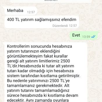 Yanıltıcı Yatırım Şartları Ve Bonus Sözü