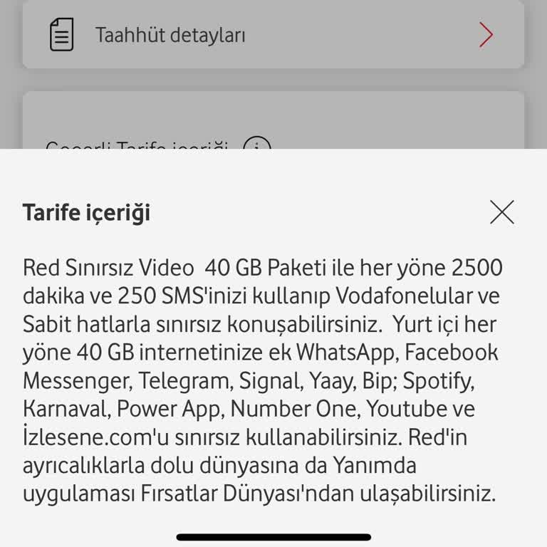 Vodafone'un Yanıltıcı Paket Taahhüdü