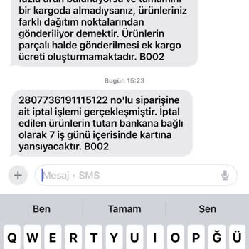 Stokta Görünen Ürünün İptali Ve Müşteri Hizmetleri Sorunu