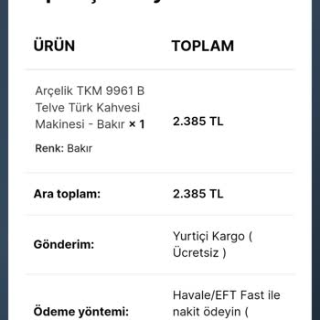 Yanıltıcı Alışveriş: Kahve Makinesi Siparişim Gelmedi