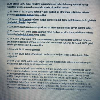 İlgisiz Firma Ve Hatalı Balkon Camlama Sorunu