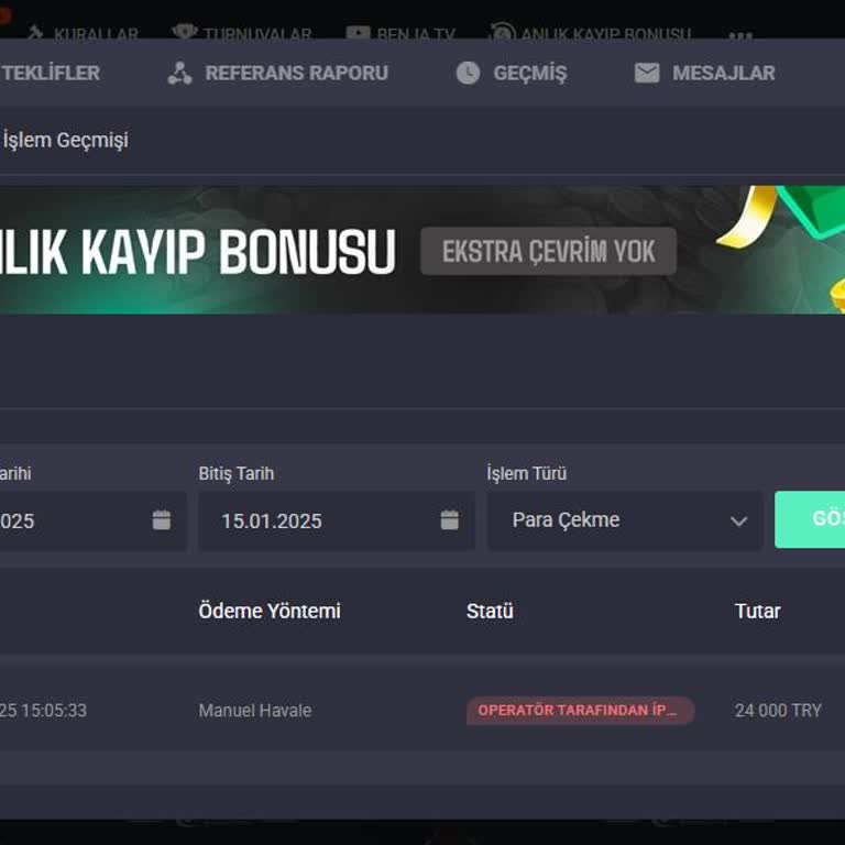 Benjabet'te Kazanç Silme Ve Müşteri Hizmetleri Sorunu