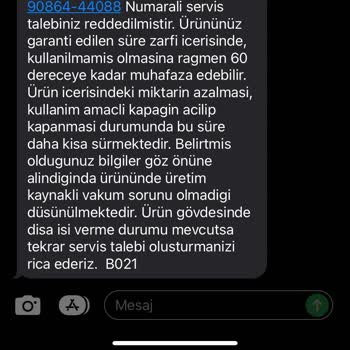 Stanley Termos Servis Talebi Reddedildi: Tüketici Haklarına Başvuru Yapacağım