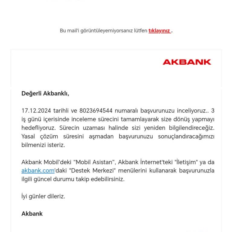 Akbank'ın İlgisizliği Ve Hayal Kırıklığı Yaratan Deneyim
