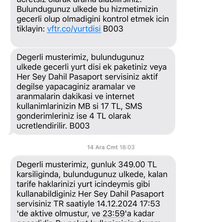 İzinsiz Yurt Dışı Paketi Ve Fahiş Fatura Şoku