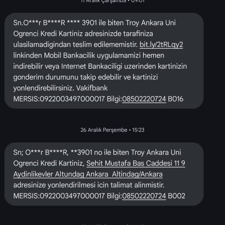 VakıfBank Kart Teslimatında Sürekli Sorun Yaşıyorum
