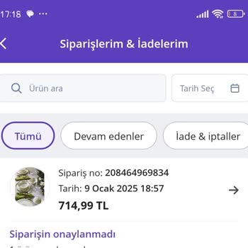 Stokta Olmayan Ürün İçin Sipariş İptali Ve Yetersiz Müşteri Hizmetleri