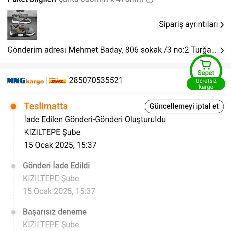 Kargo Teslimatında İletişim Sorunu