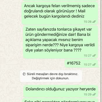 İptal Edilemeyen Sipariş Ve Yanıtsız Müşteri Hizmetleri