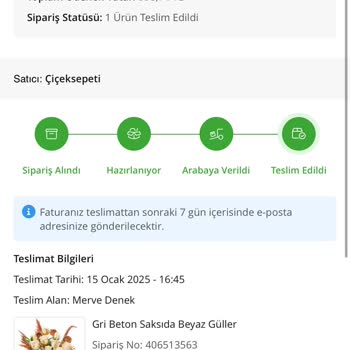 Çiçek Sepeti Teslimat Sorunu Ve Yanıltıcı Bilgilendirme