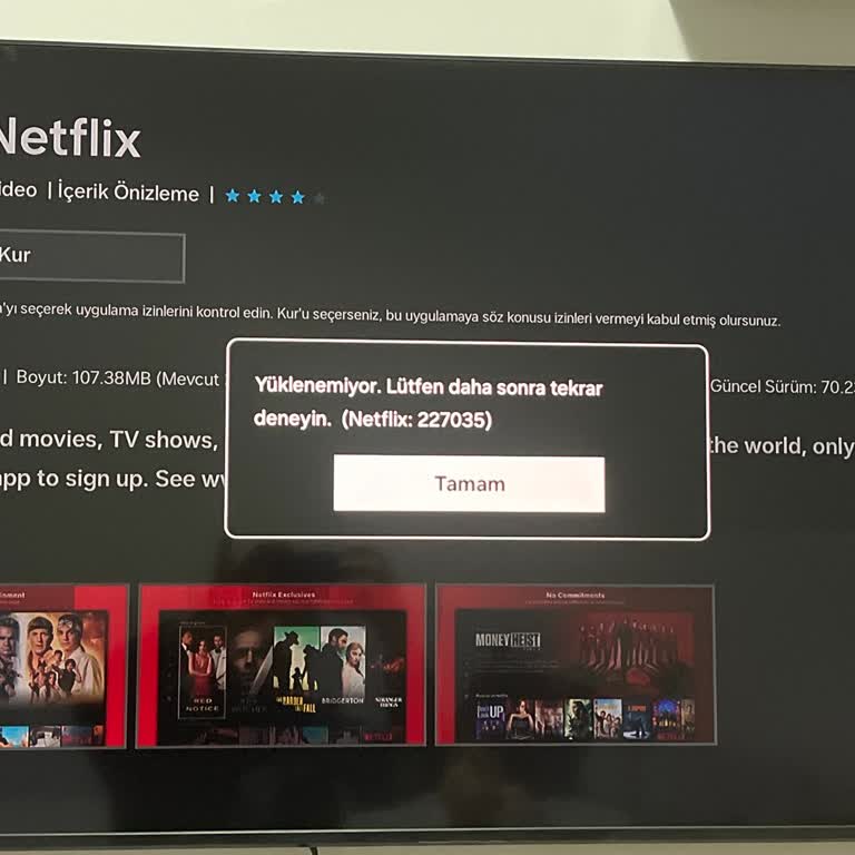 Yeni TV'de Uygulama Yükleme Sorunu